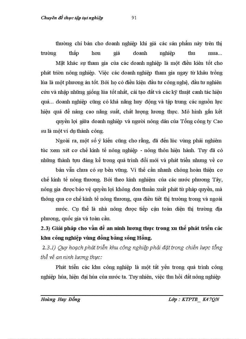 image for page Giải pháp cho vấn đề an ninh lương thực trong xu thế phát triển các khu công nghiệp vùng đồng bằng sông Hồng