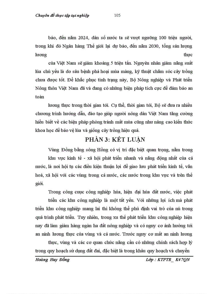 image for page Giải pháp cho vấn đề an ninh lương thực trong xu thế phát triển các khu công nghiệp vùng đồng bằng sông Hồng