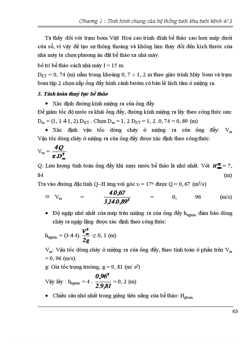 image for page Thiết kế sơ bộ trạm bơm tưới Việt Hoà - Tỉnh Bắc Giang