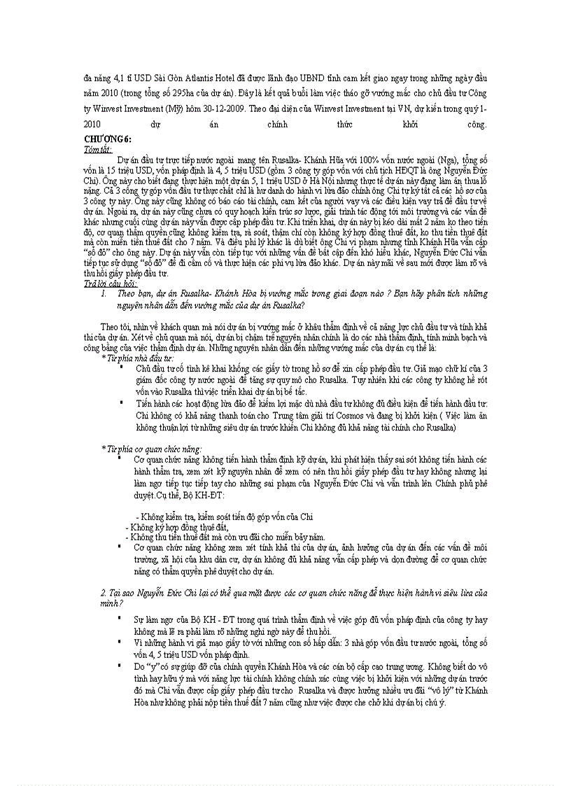 image for page Quản trị dự án FDI