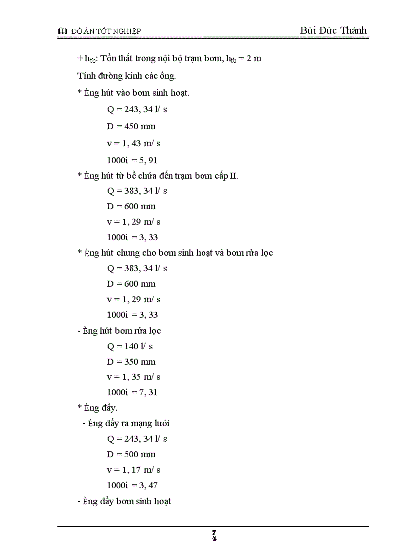 image for page Tính toán mạng lưới cấp nước cho thành phố