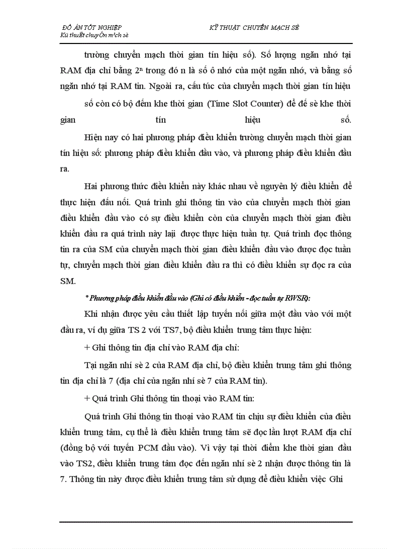 image for page Nghiên cứu tổng quan về kỹ thuật chuyển mạch trong tổng đài ALCATEL 1000 E10