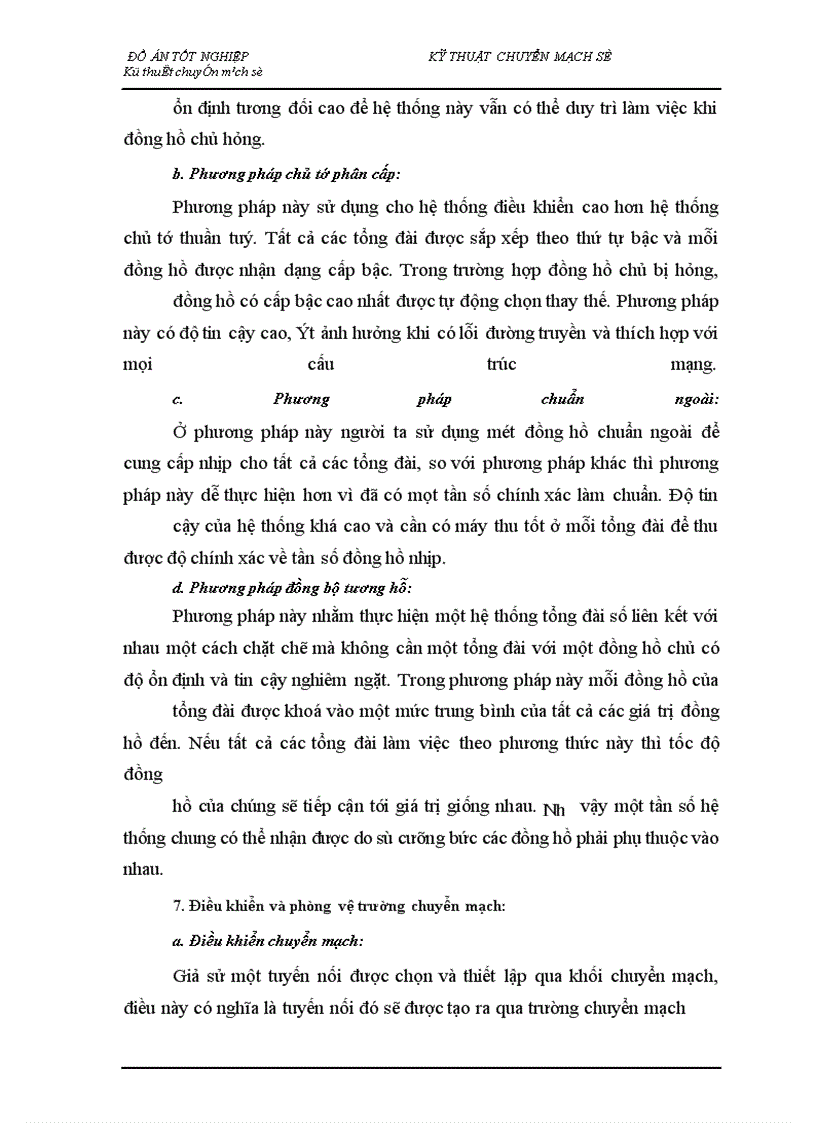 image for page Nghiên cứu tổng quan về kỹ thuật chuyển mạch trong tổng đài ALCATEL 1000 E10