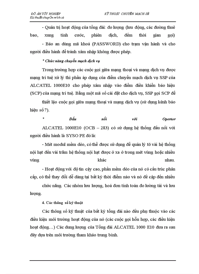 image for page Nghiên cứu tổng quan về kỹ thuật chuyển mạch trong tổng đài ALCATEL 1000 E10