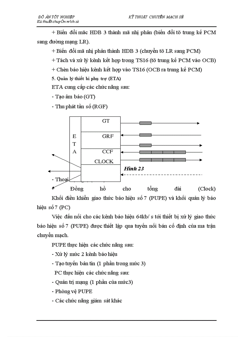 image for page Nghiên cứu tổng quan về kỹ thuật chuyển mạch trong tổng đài ALCATEL 1000 E10