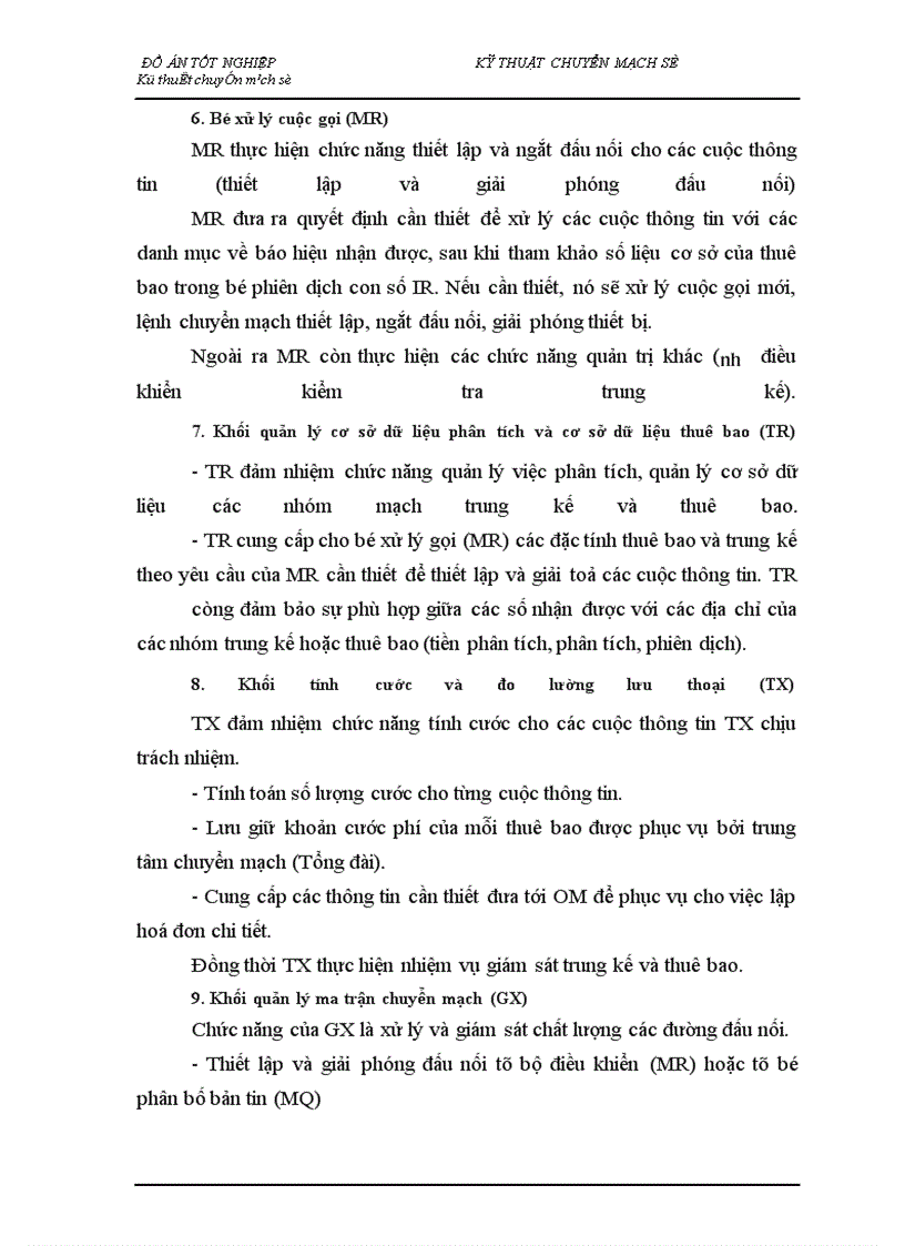 image for page Nghiên cứu tổng quan về kỹ thuật chuyển mạch trong tổng đài ALCATEL 1000 E10