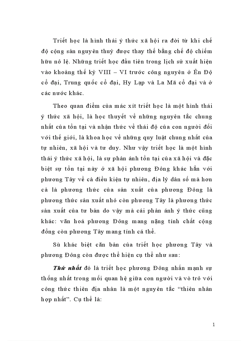 image for page Một vài điểm khác biệt căn bản giữa triết học phương Đông và phương Tây