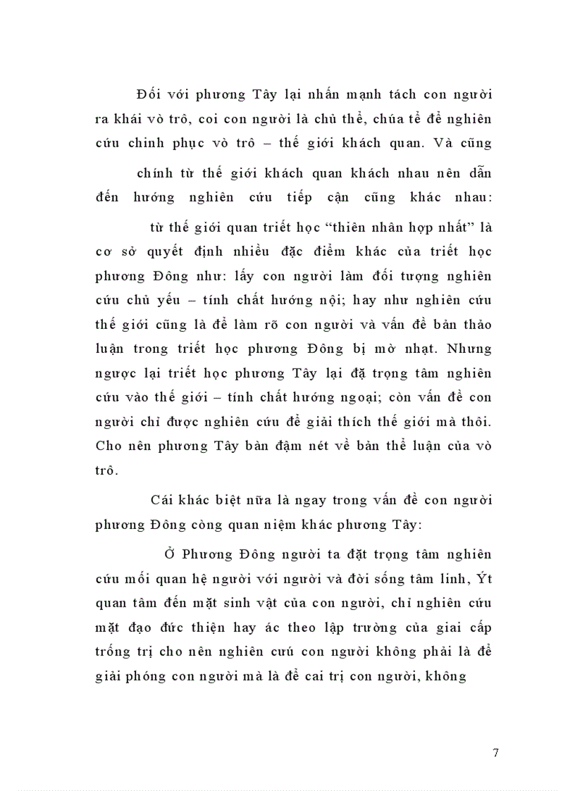 image for page Một vài điểm khác biệt căn bản giữa triết học phương Đông và phương Tây