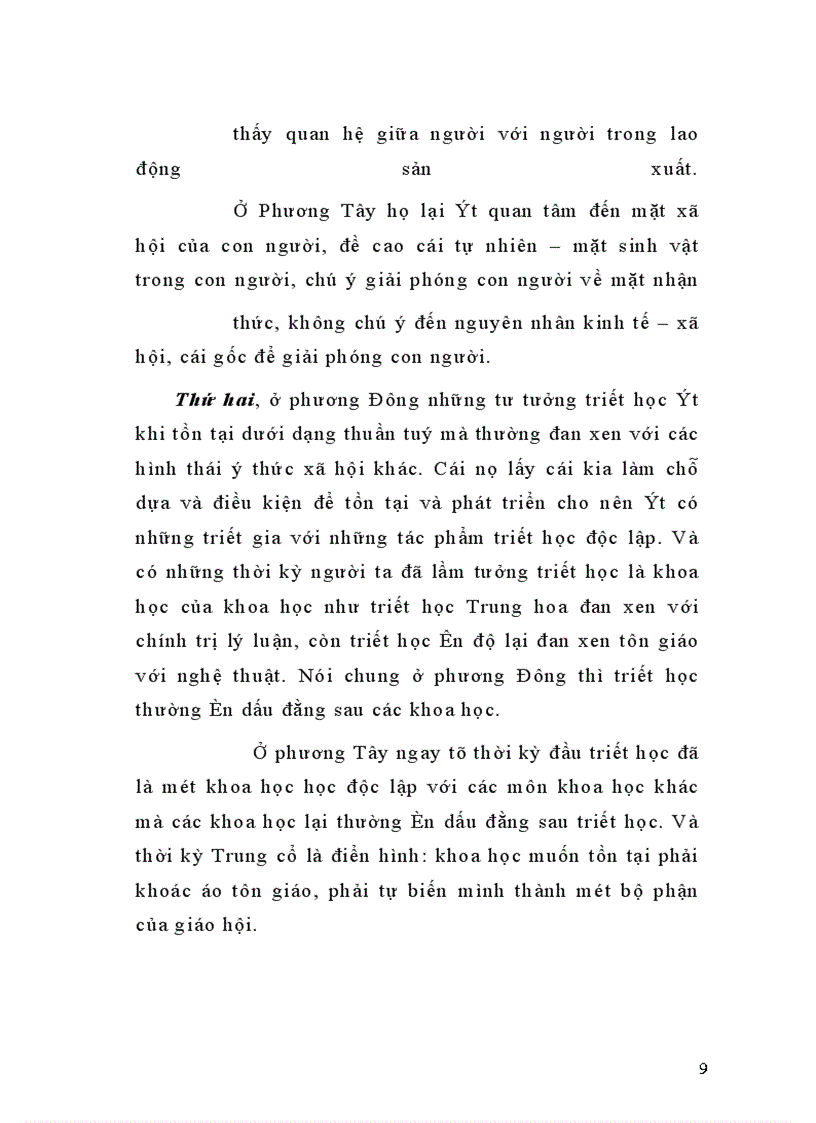 image for page Một vài điểm khác biệt căn bản giữa triết học phương Đông và phương Tây