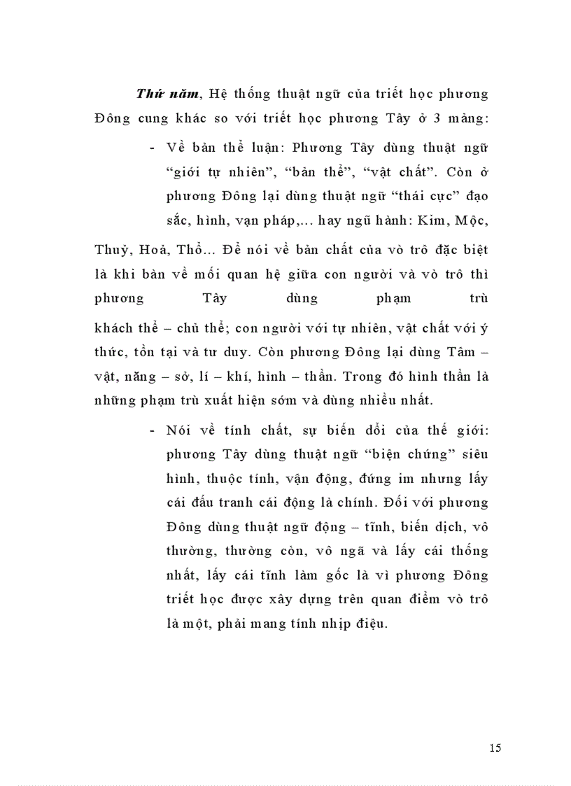 image for page Một vài điểm khác biệt căn bản giữa triết học phương Đông và phương Tây