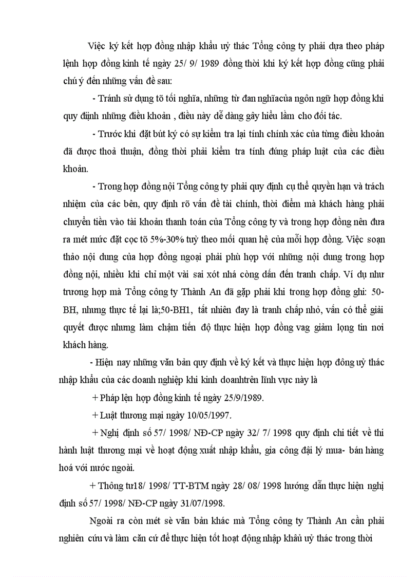 image for page Hoàn thiện phương thức nhập khẩu uỷ thác tại Tổng công ty Thành An