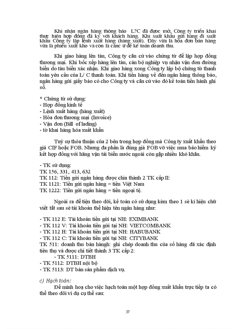 image for page Kế toán nghiệp vụ xuất khẩu hàng hóa