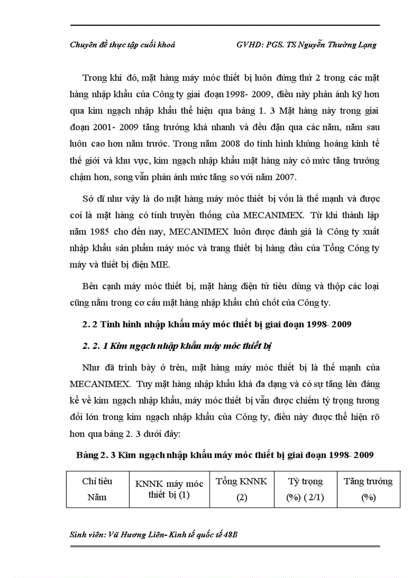 image for page Nâng cao hiệu quả nhập khẩu máy móc tại Công ty TNHH Nhà nước một thành viên XNK Sản phẩm Cơ khí MECANIMEX