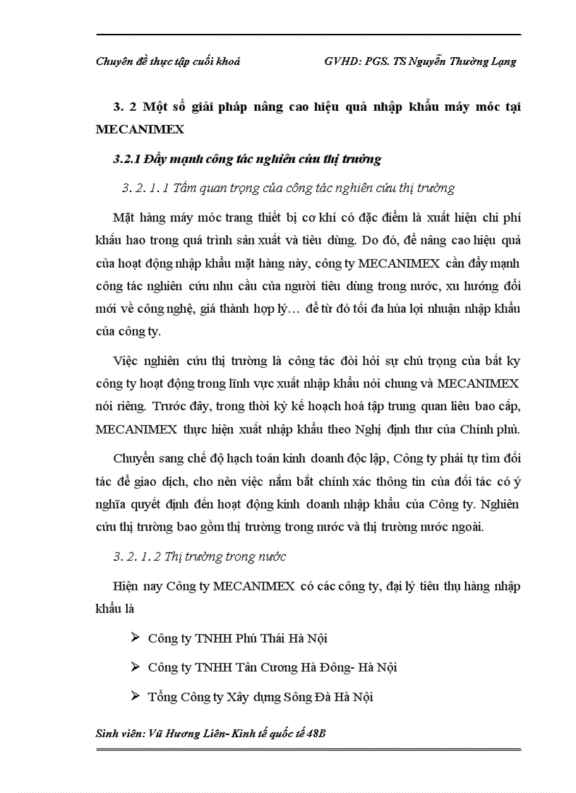 image for page Nâng cao hiệu quả nhập khẩu máy móc tại Công ty TNHH Nhà nước một thành viên XNK Sản phẩm Cơ khí MECANIMEX