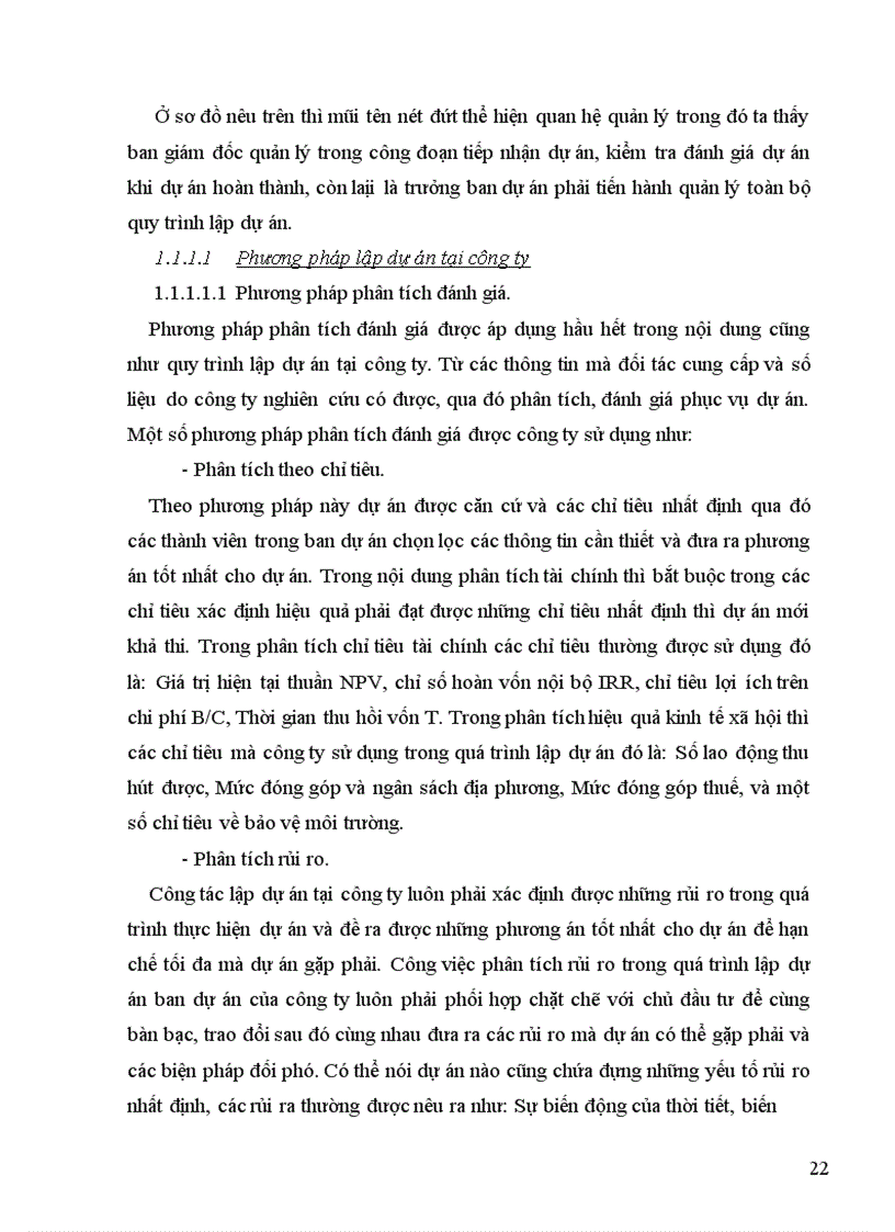 image for page Thực trạng công tác lập dự án tại công ty cổ phần đầu tư và thương mại Thủ đô