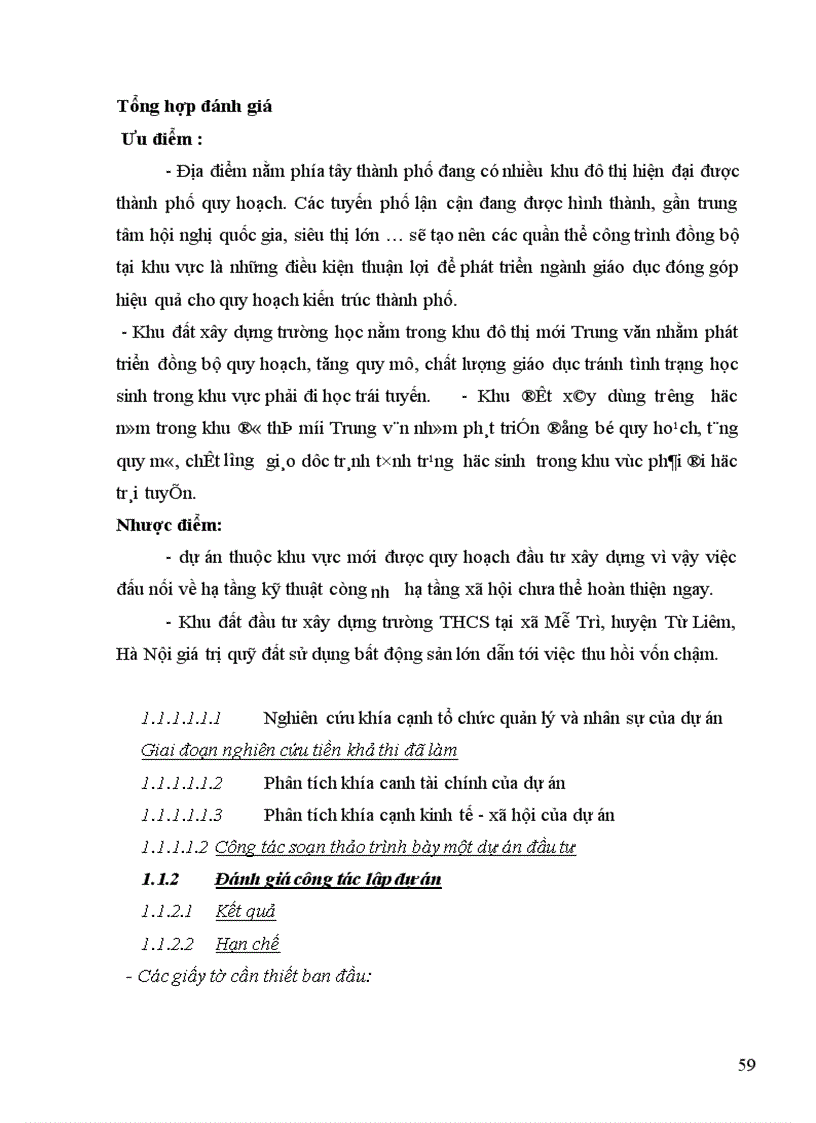 image for page Thực trạng công tác lập dự án tại công ty cổ phần đầu tư và thương mại Thủ đô