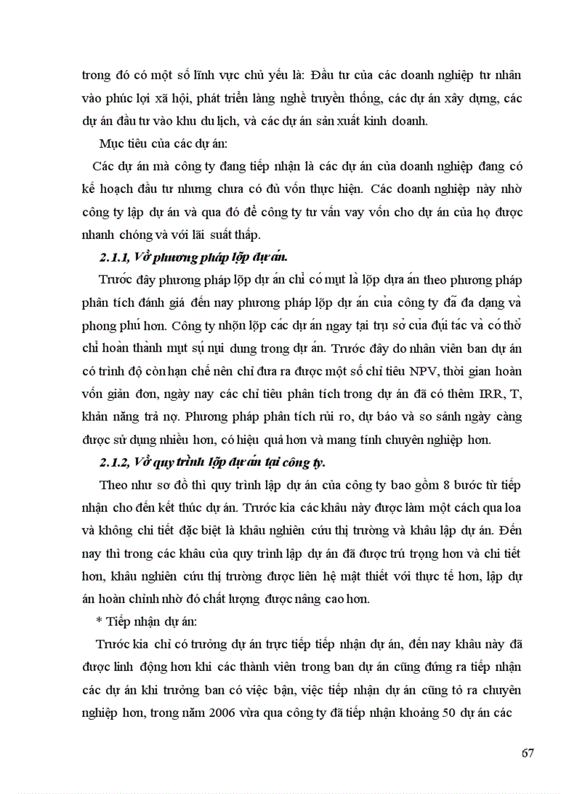 image for page Thực trạng công tác lập dự án tại công ty cổ phần đầu tư và thương mại Thủ đô