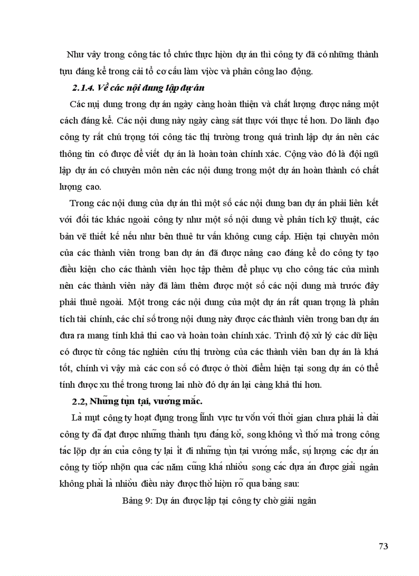 image for page Thực trạng công tác lập dự án tại công ty cổ phần đầu tư và thương mại Thủ đô