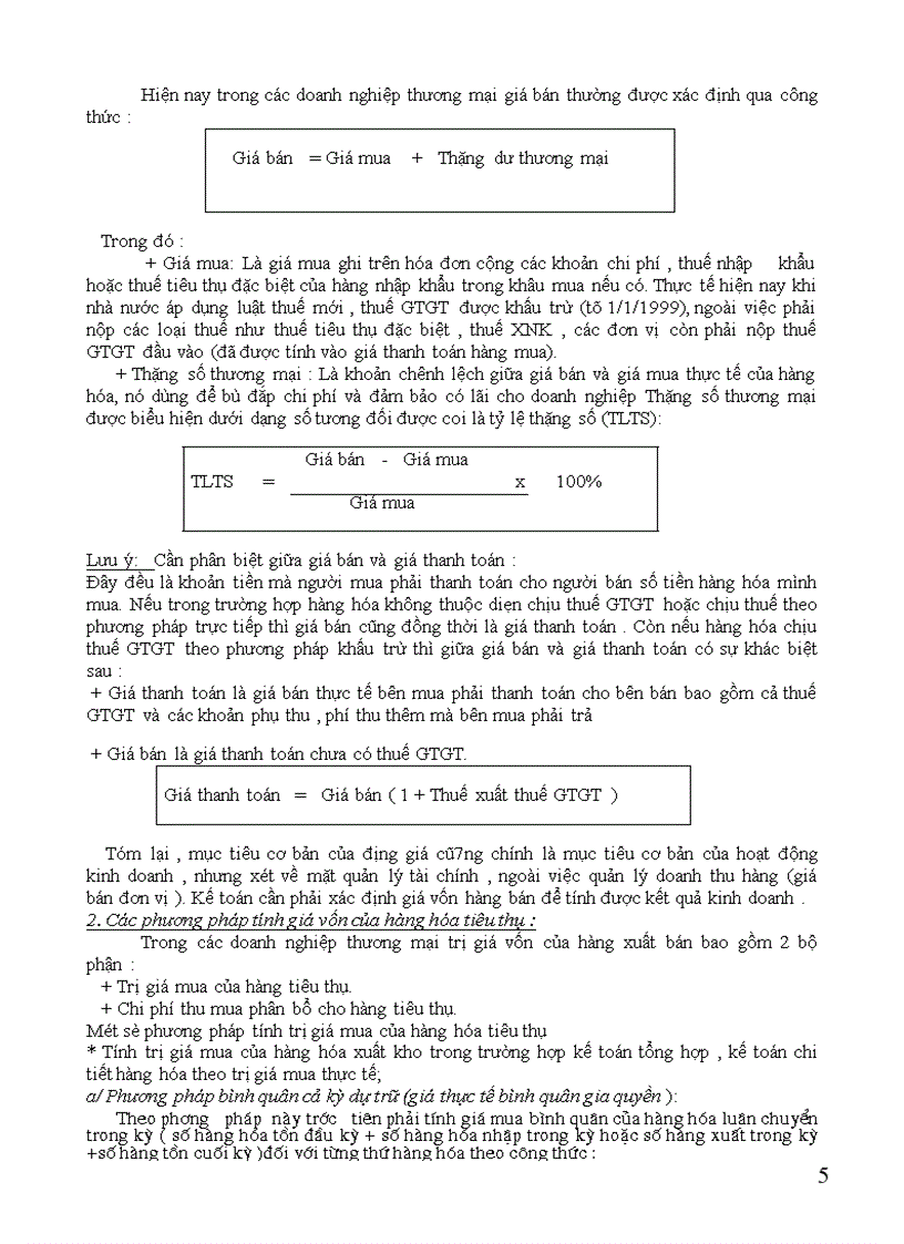 image for page Hạch toán tiêu thụ hàng hóa và xác định kết quả tiêu thụ ở Công Ty Bách Hóa Hà Nội