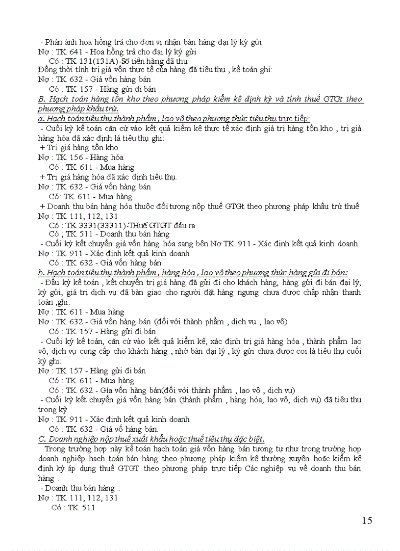 image for page Hạch toán tiêu thụ hàng hóa và xác định kết quả tiêu thụ ở Công Ty Bách Hóa Hà Nội