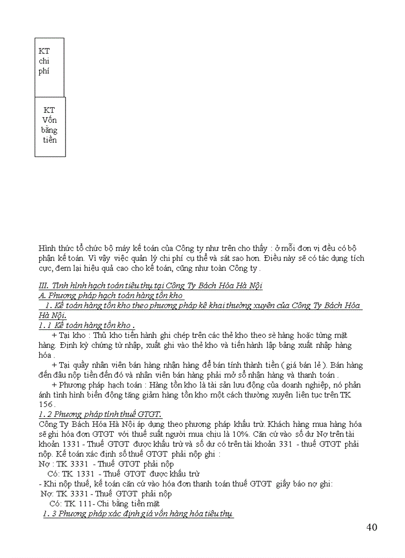 image for page Hạch toán tiêu thụ hàng hóa và xác định kết quả tiêu thụ ở Công Ty Bách Hóa Hà Nội