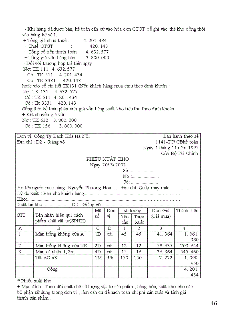 image for page Hạch toán tiêu thụ hàng hóa và xác định kết quả tiêu thụ ở Công Ty Bách Hóa Hà Nội
