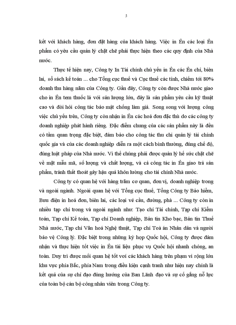 image for page Báo cáo thực tập tại Công ty In Tài chính