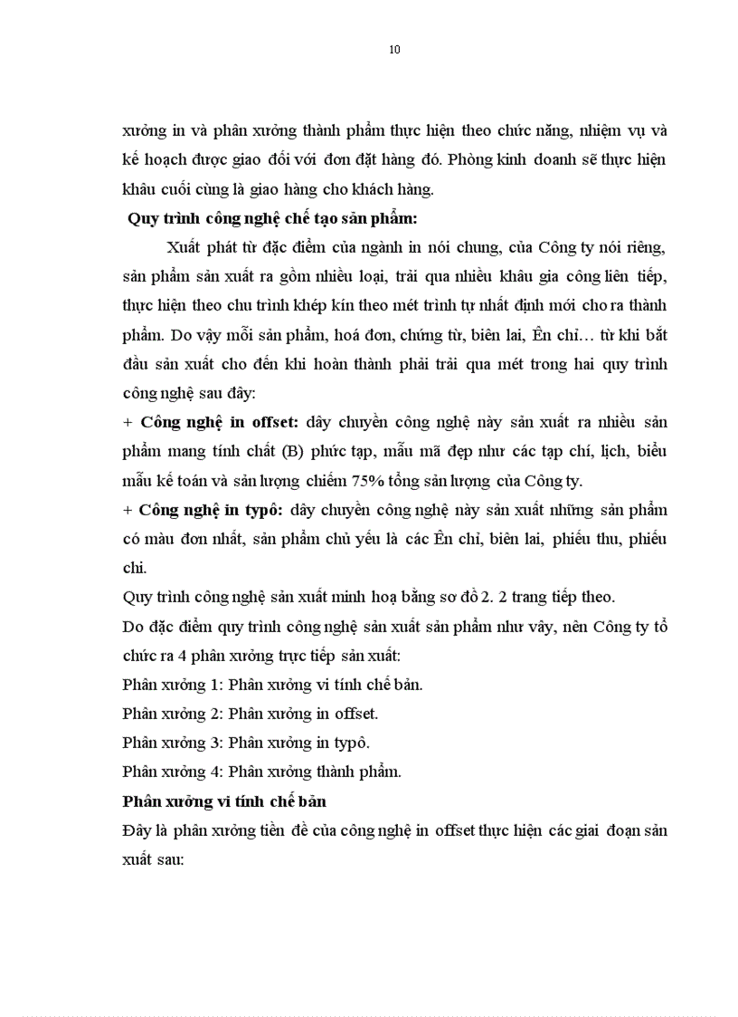 image for page Báo cáo thực tập tại Công ty In Tài chính