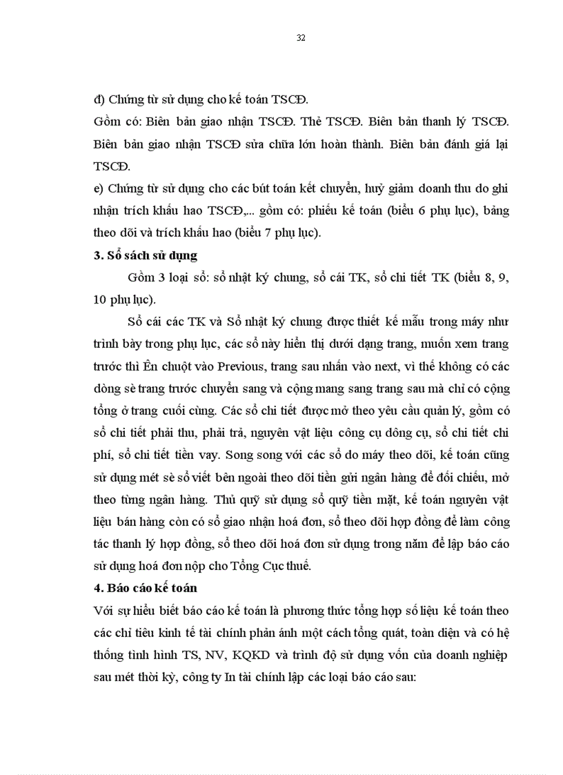 image for page Báo cáo thực tập tại Công ty In Tài chính