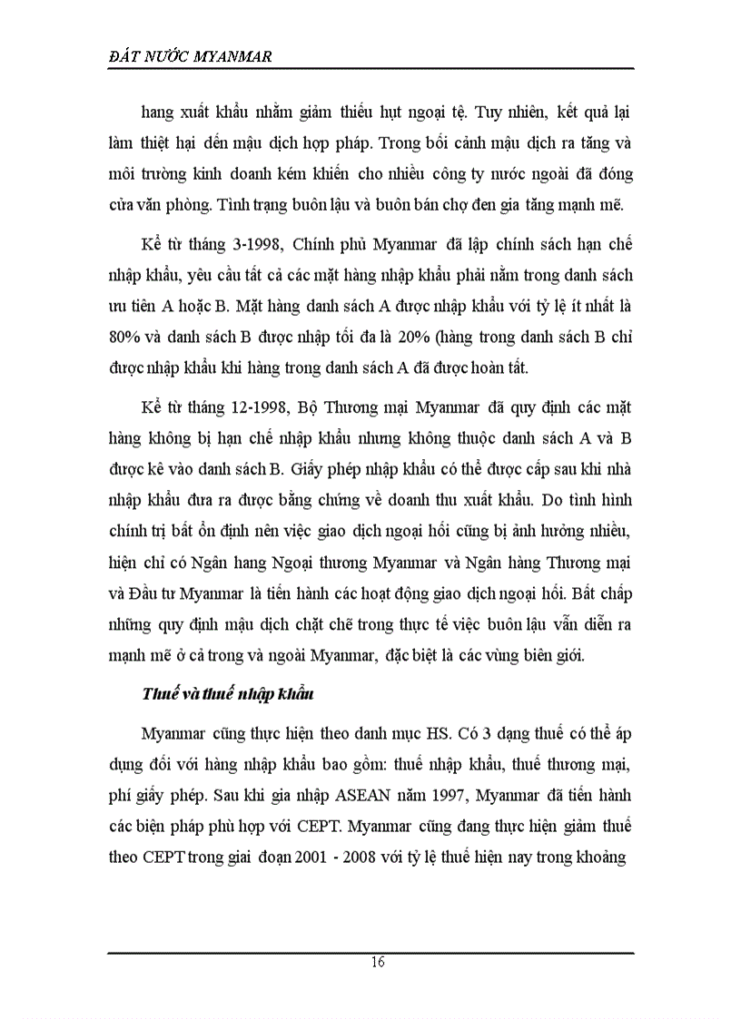 image for page Quan hệ giữa Việt Nam và Myanma và các giải pháp thúc đẩy quan hệ của hai nước