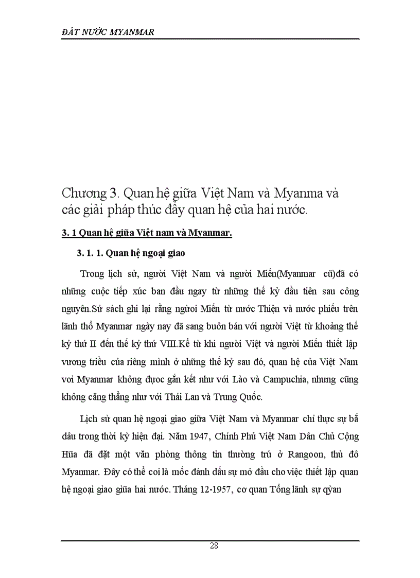 image for page Quan hệ giữa Việt Nam và Myanma và các giải pháp thúc đẩy quan hệ của hai nước