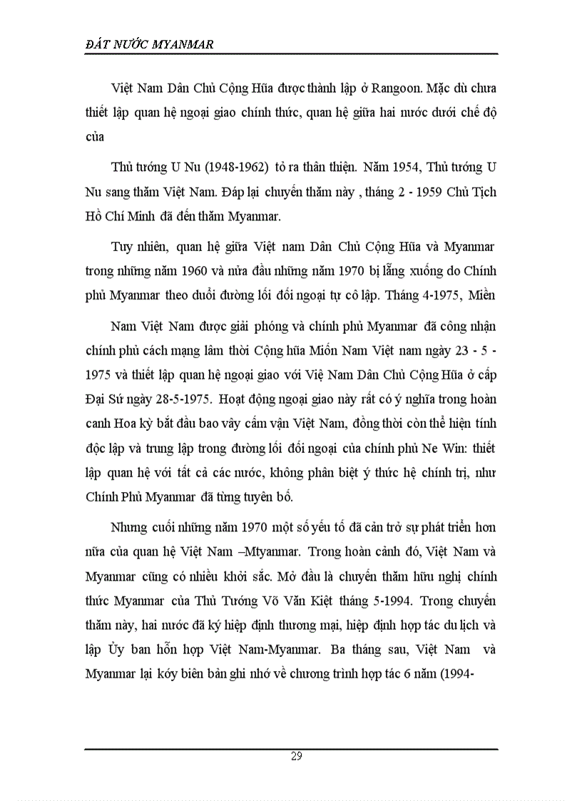 image for page Quan hệ giữa Việt Nam và Myanma và các giải pháp thúc đẩy quan hệ của hai nước