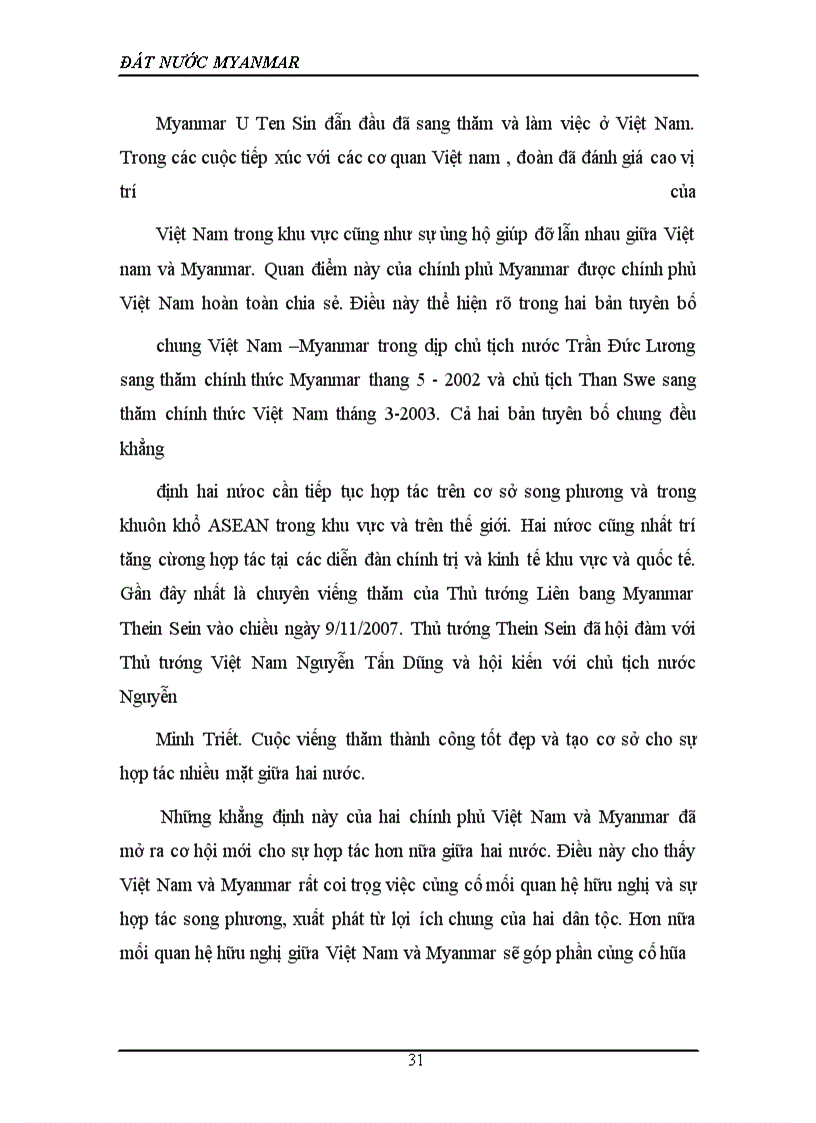 image for page Quan hệ giữa Việt Nam và Myanma và các giải pháp thúc đẩy quan hệ của hai nước