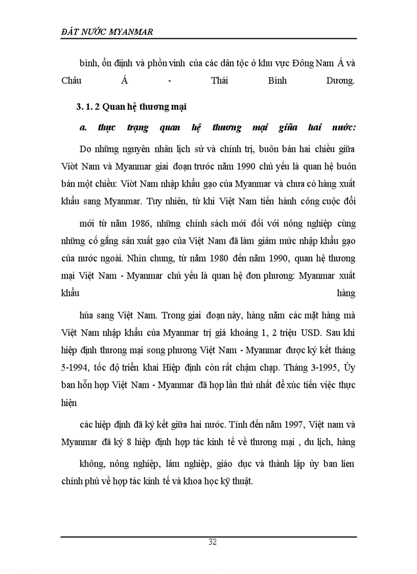 image for page Quan hệ giữa Việt Nam và Myanma và các giải pháp thúc đẩy quan hệ của hai nước