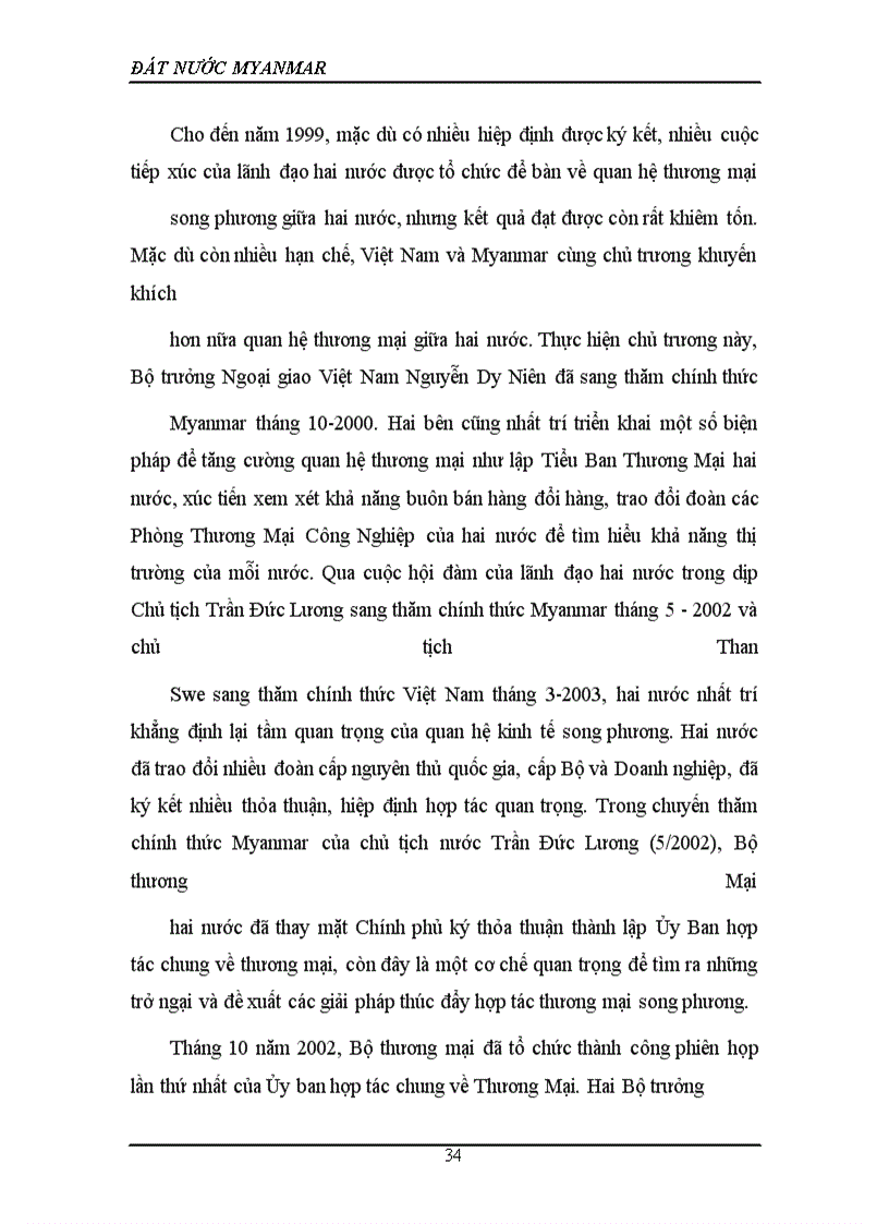 image for page Quan hệ giữa Việt Nam và Myanma và các giải pháp thúc đẩy quan hệ của hai nước