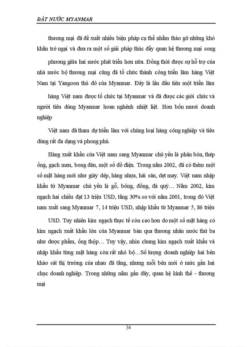 image for page Quan hệ giữa Việt Nam và Myanma và các giải pháp thúc đẩy quan hệ của hai nước