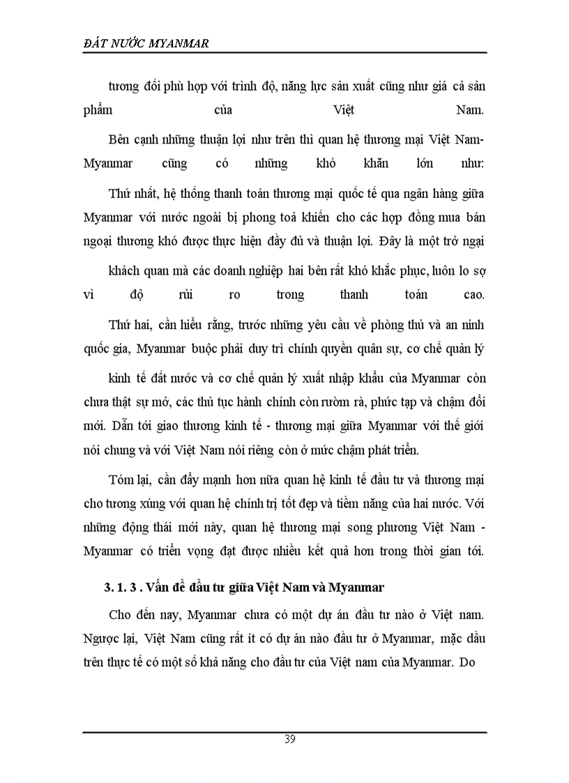 image for page Quan hệ giữa Việt Nam và Myanma và các giải pháp thúc đẩy quan hệ của hai nước