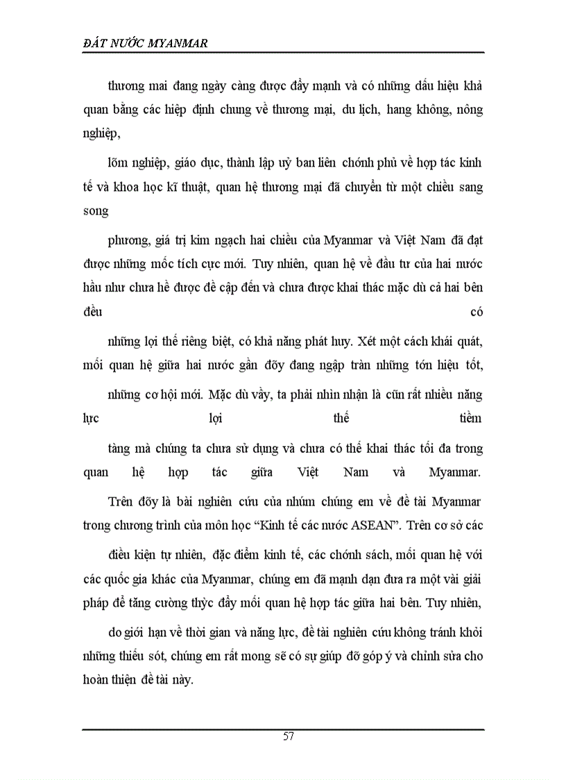 image for page Quan hệ giữa Việt Nam và Myanma và các giải pháp thúc đẩy quan hệ của hai nước
