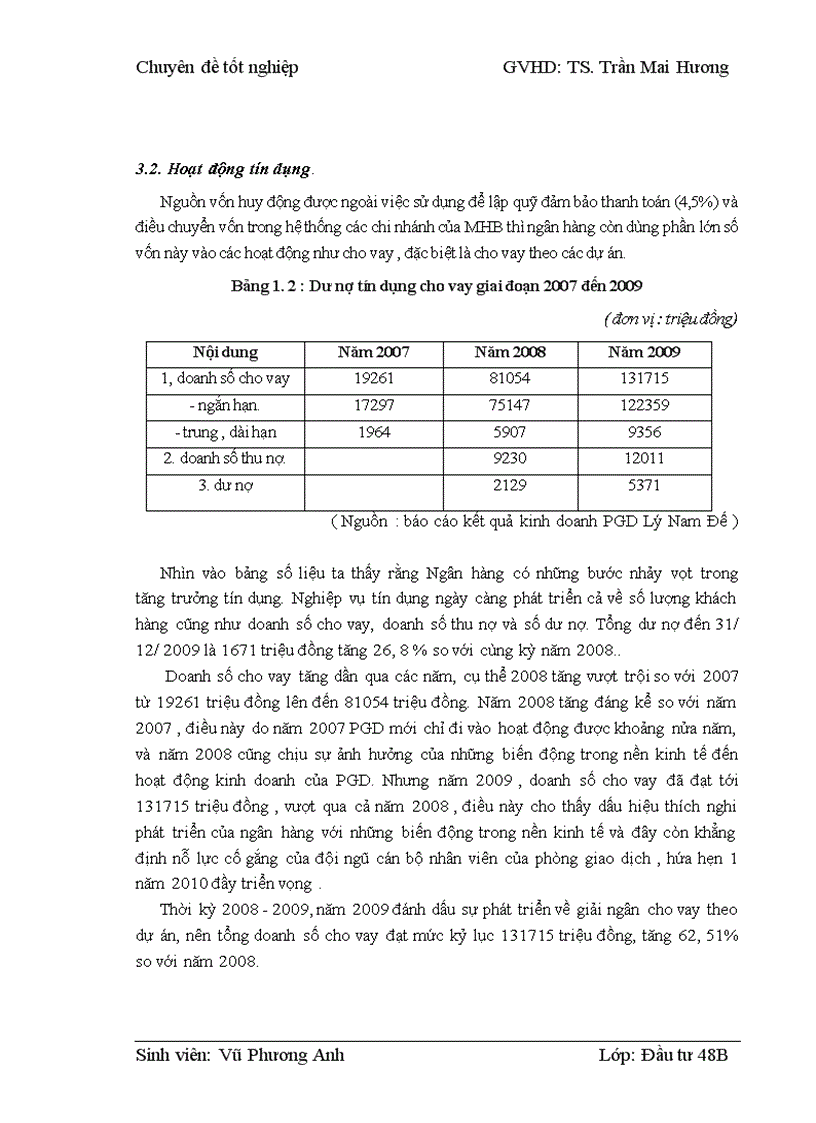 image for page Thẩm định dự án vay vốn của các doanh nghiệp vừa và nhỏ tại Ngân hàng phát triển nhà đồng bằng sông Cửu Long – chi nhánh Hà Nội – Phòng giao dịch Lý Nam Đế. Thực trạng và giải pháp