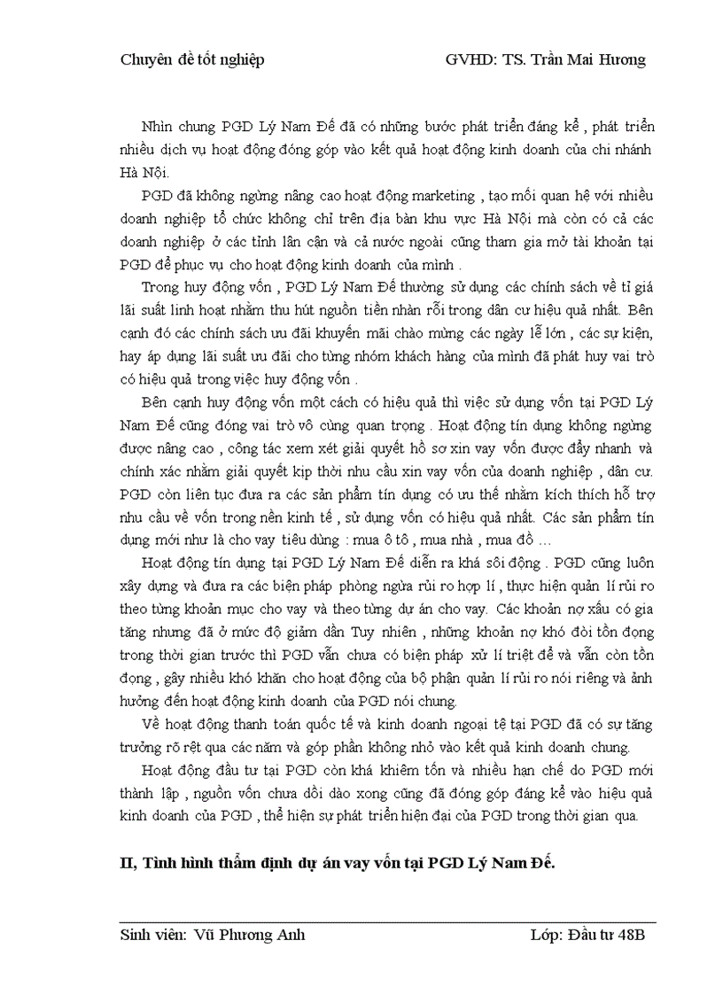 image for page Thẩm định dự án vay vốn của các doanh nghiệp vừa và nhỏ tại Ngân hàng phát triển nhà đồng bằng sông Cửu Long – chi nhánh Hà Nội – Phòng giao dịch Lý Nam Đế. Thực trạng và giải pháp