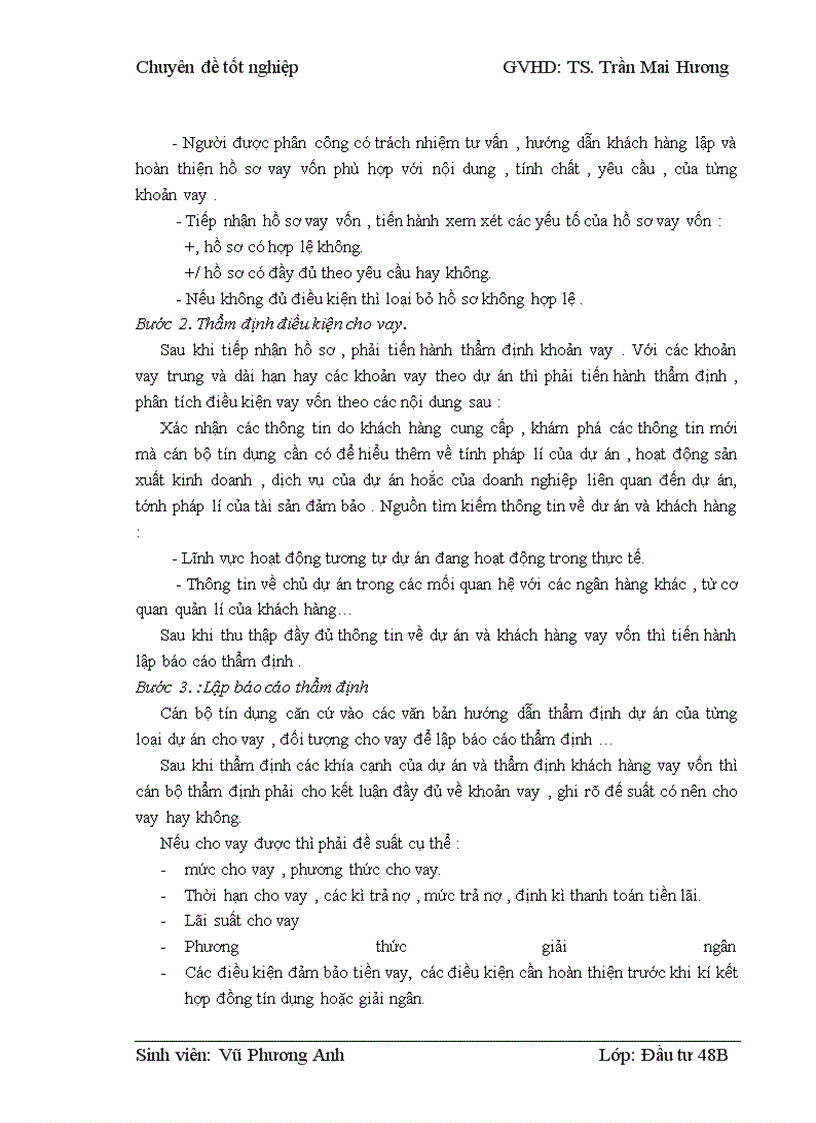 image for page Thẩm định dự án vay vốn của các doanh nghiệp vừa và nhỏ tại Ngân hàng phát triển nhà đồng bằng sông Cửu Long – chi nhánh Hà Nội – Phòng giao dịch Lý Nam Đế. Thực trạng và giải pháp