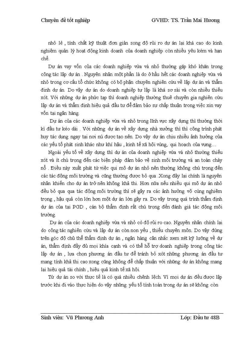 image for page Thẩm định dự án vay vốn của các doanh nghiệp vừa và nhỏ tại Ngân hàng phát triển nhà đồng bằng sông Cửu Long – chi nhánh Hà Nội – Phòng giao dịch Lý Nam Đế. Thực trạng và giải pháp