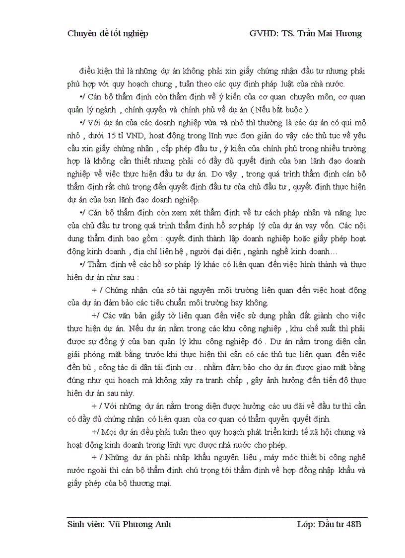 image for page Thẩm định dự án vay vốn của các doanh nghiệp vừa và nhỏ tại Ngân hàng phát triển nhà đồng bằng sông Cửu Long – chi nhánh Hà Nội – Phòng giao dịch Lý Nam Đế. Thực trạng và giải pháp