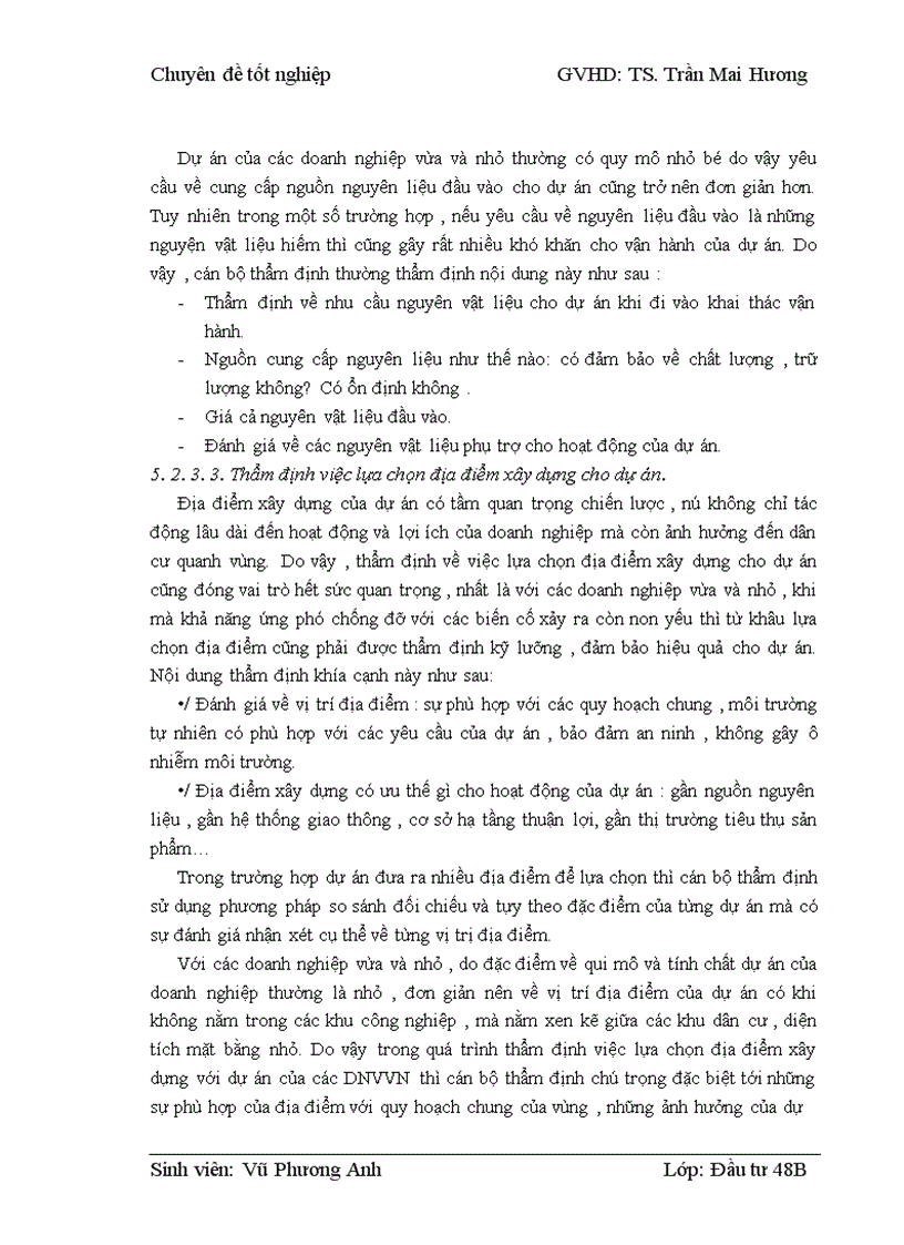 image for page Thẩm định dự án vay vốn của các doanh nghiệp vừa và nhỏ tại Ngân hàng phát triển nhà đồng bằng sông Cửu Long – chi nhánh Hà Nội – Phòng giao dịch Lý Nam Đế. Thực trạng và giải pháp