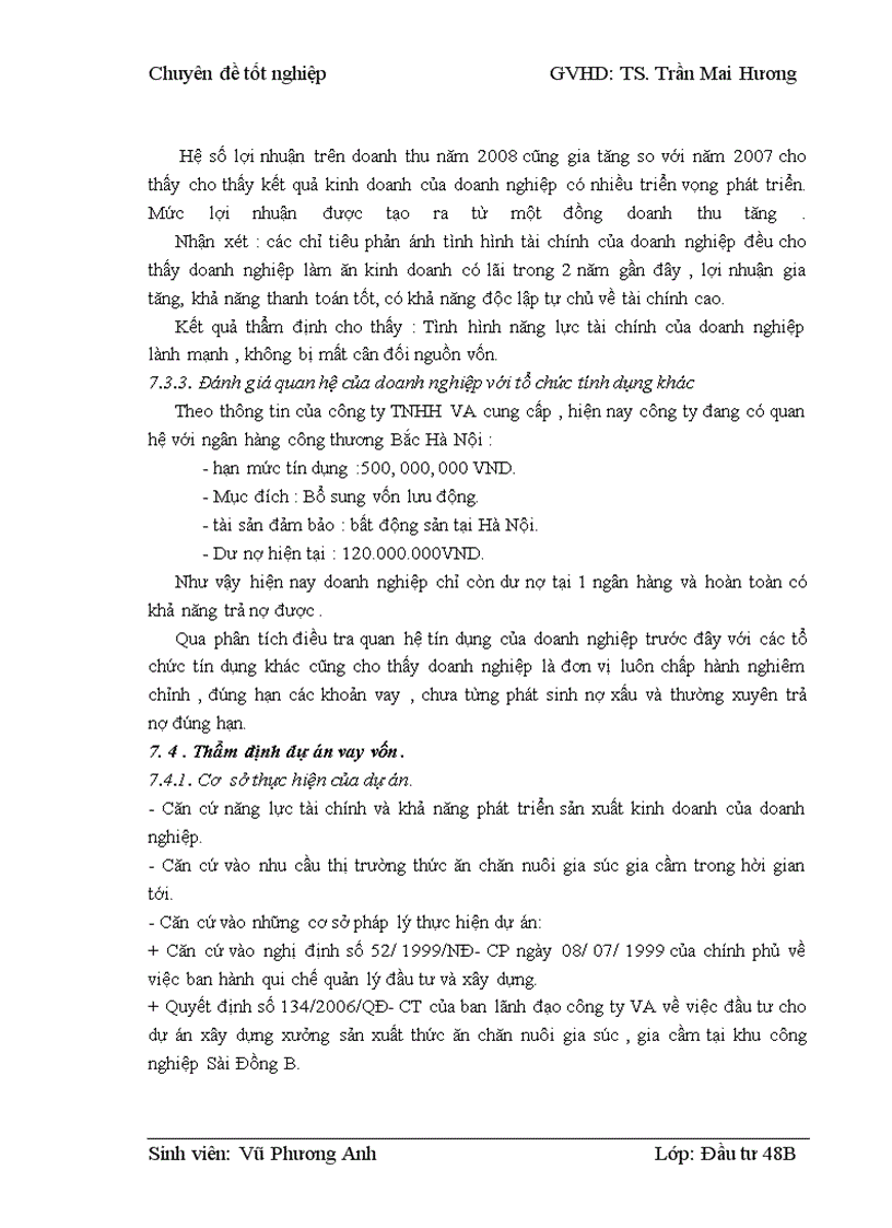 image for page Thẩm định dự án vay vốn của các doanh nghiệp vừa và nhỏ tại Ngân hàng phát triển nhà đồng bằng sông Cửu Long – chi nhánh Hà Nội – Phòng giao dịch Lý Nam Đế. Thực trạng và giải pháp