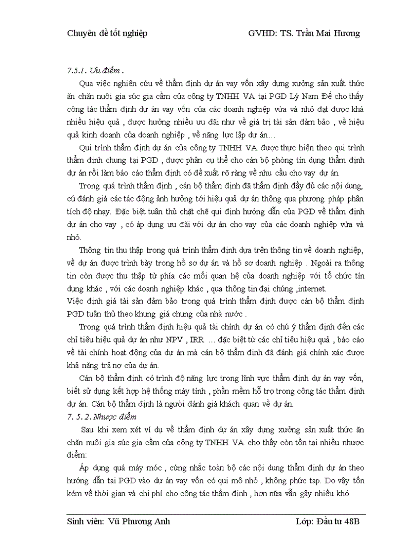 image for page Thẩm định dự án vay vốn của các doanh nghiệp vừa và nhỏ tại Ngân hàng phát triển nhà đồng bằng sông Cửu Long – chi nhánh Hà Nội – Phòng giao dịch Lý Nam Đế. Thực trạng và giải pháp