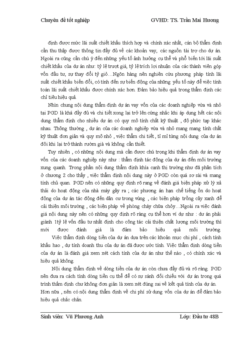 image for page Thẩm định dự án vay vốn của các doanh nghiệp vừa và nhỏ tại Ngân hàng phát triển nhà đồng bằng sông Cửu Long – chi nhánh Hà Nội – Phòng giao dịch Lý Nam Đế. Thực trạng và giải pháp