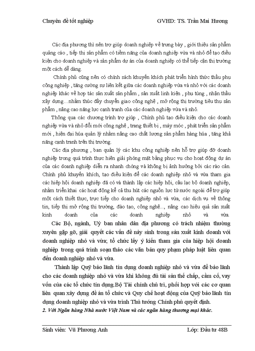 image for page Thẩm định dự án vay vốn của các doanh nghiệp vừa và nhỏ tại Ngân hàng phát triển nhà đồng bằng sông Cửu Long – chi nhánh Hà Nội – Phòng giao dịch Lý Nam Đế. Thực trạng và giải pháp