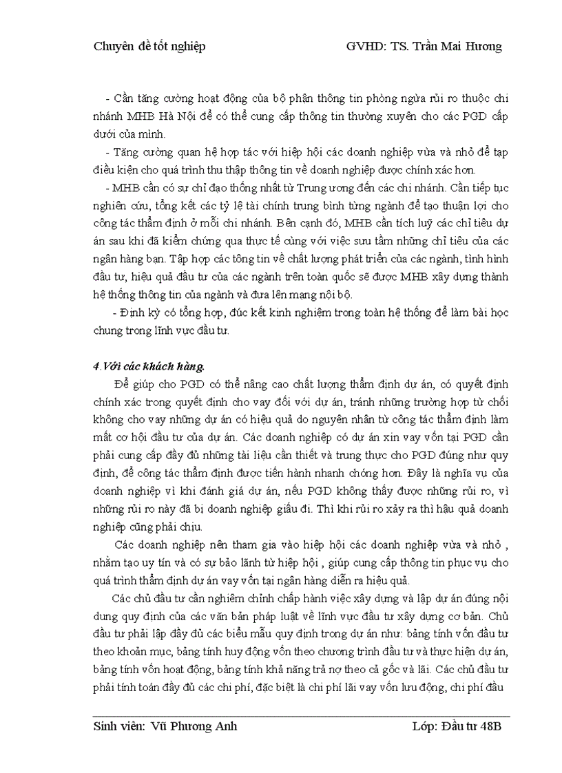 image for page Thẩm định dự án vay vốn của các doanh nghiệp vừa và nhỏ tại Ngân hàng phát triển nhà đồng bằng sông Cửu Long – chi nhánh Hà Nội – Phòng giao dịch Lý Nam Đế. Thực trạng và giải pháp