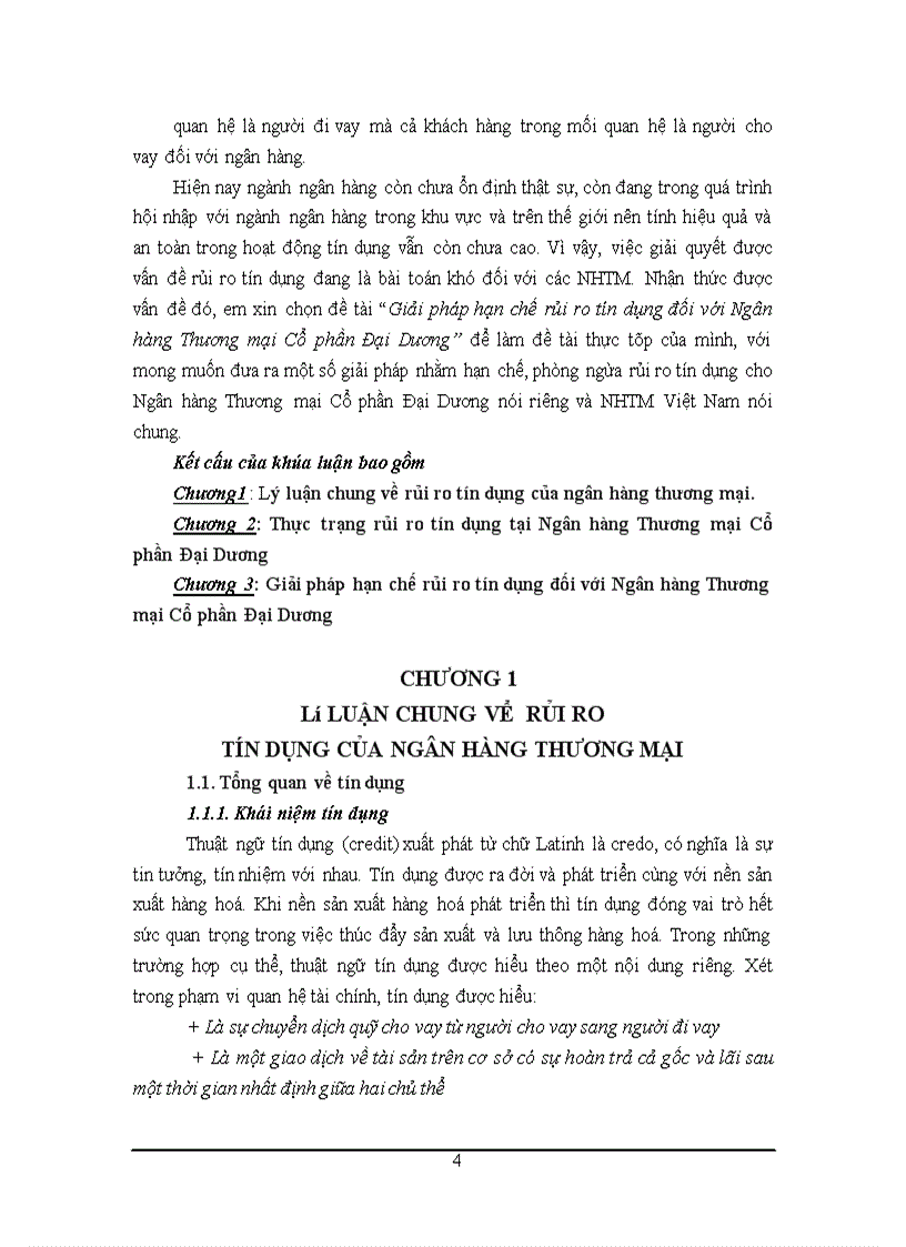 image for page Giải pháp hạn chế rủi ro tín dụng đối với Ngân hàng Thương mại Cổ phần Đại Dương